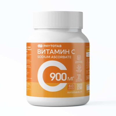 Витамин С (Аскорбат натрия), 60 капсул
